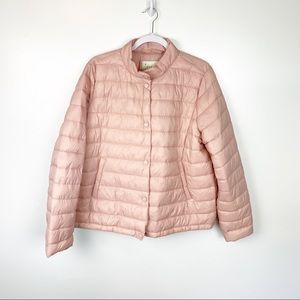 a new day Light Pink Quilted Puffer Jacket